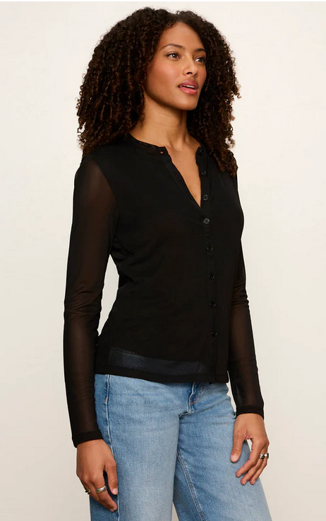 Sanctuary Mesh Sleeve Cardigan