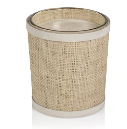 Zodax Scented Candle In Raffia Basket