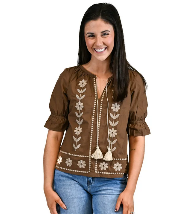 Victoria Dunn Paisley Blouse