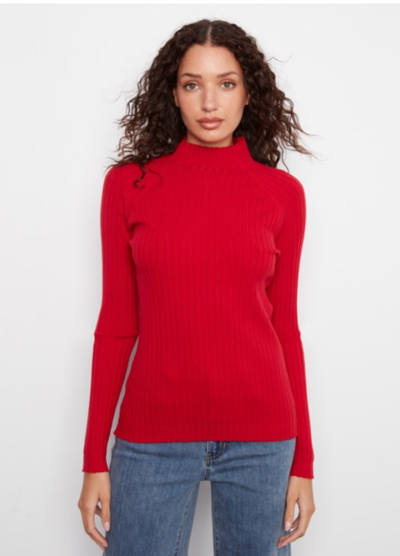 Charlie B Basic Mock Neck Sweater