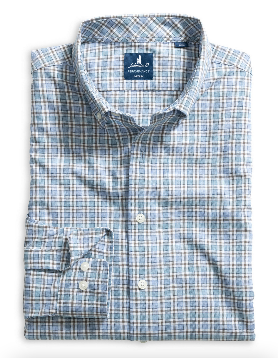 johnnie-O Brunswick Pane Button Down Shirt