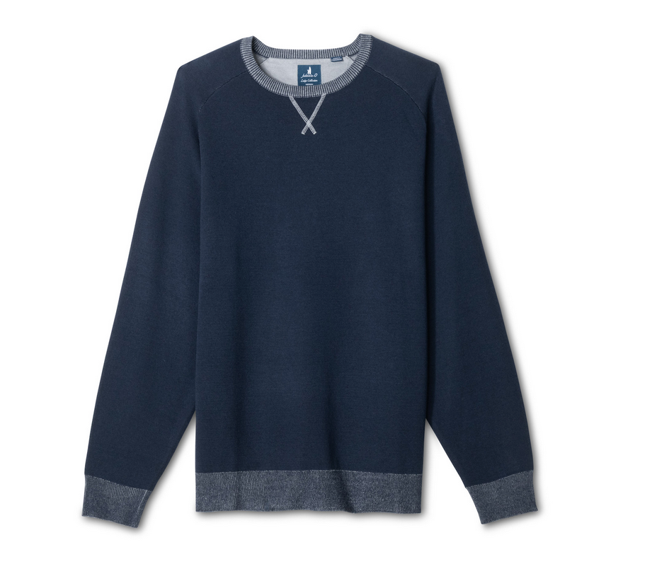 johnnie-O Plaited Crew Pullover