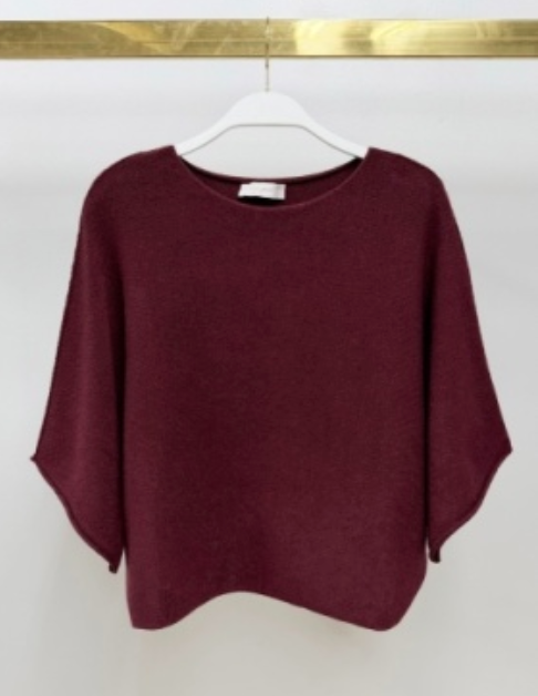 Milio Milano Batwing Sleeve Knit Top