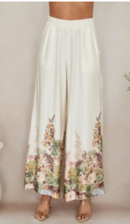 Milio Milano Floral Wide Leg Pant