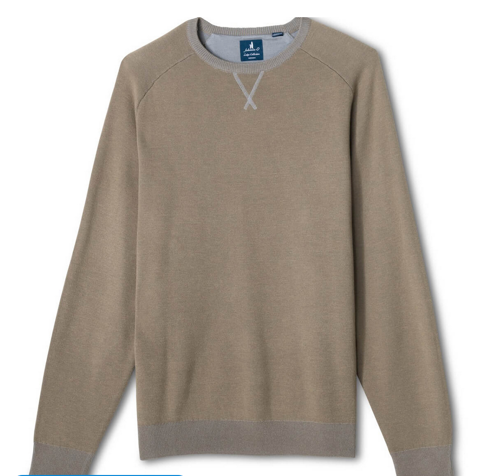 johnnie-O Plaited Crew Pullover