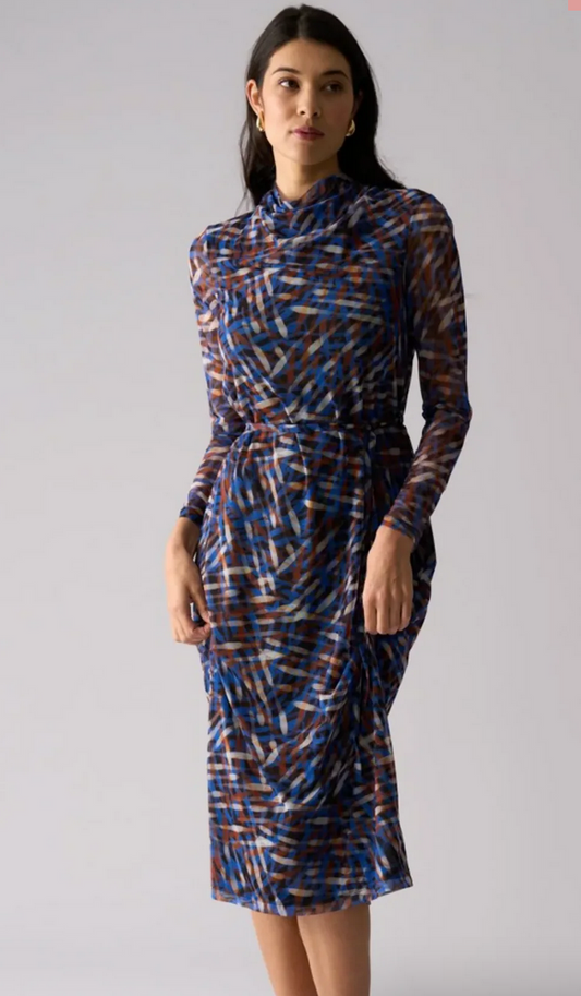 Foil Sheer Fun Dress