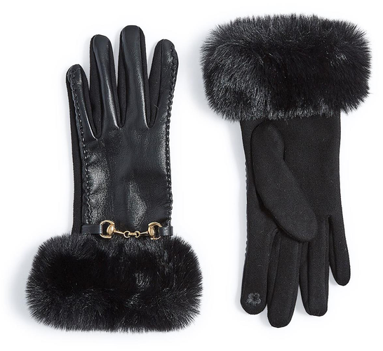 Two's Company Fur Glove w Bit