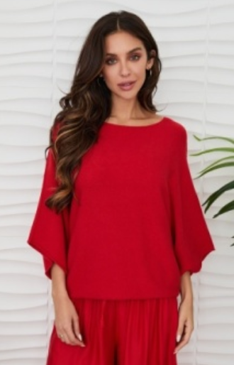 Milio Milano Batwing Sleeve Knit Top