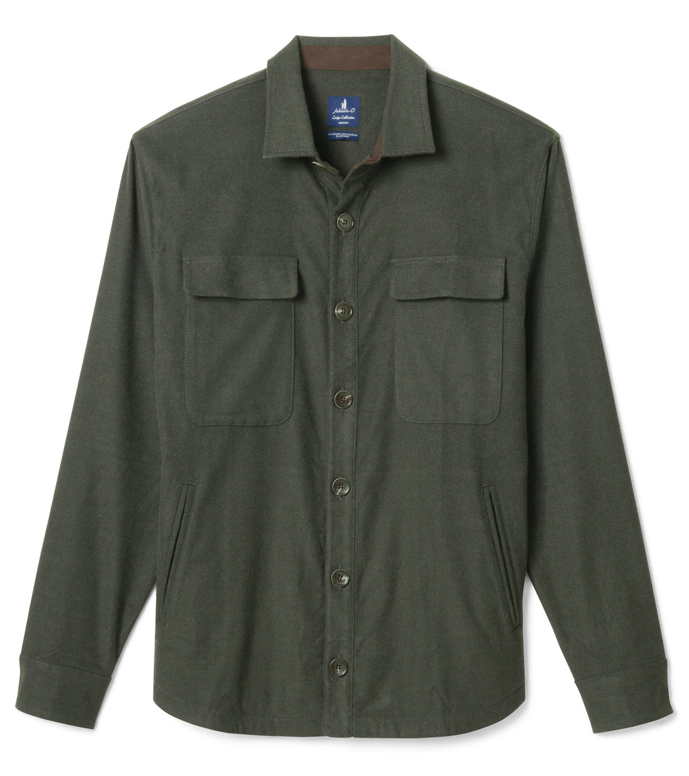johnnie-O Brushed Shammy Shacket