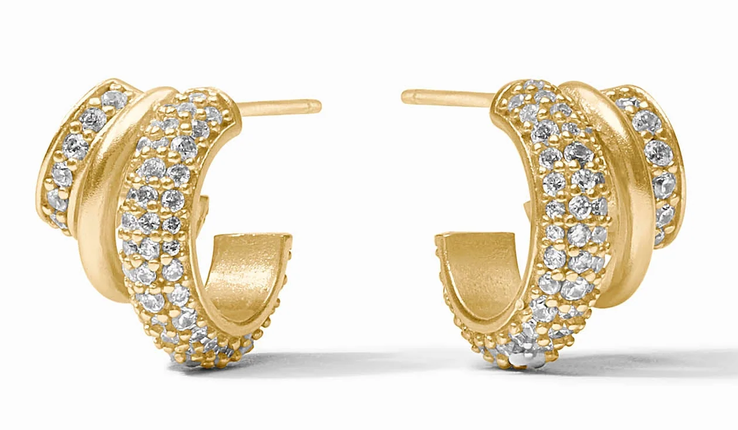 Julie Vos Stardust Triple Hoop Earrings