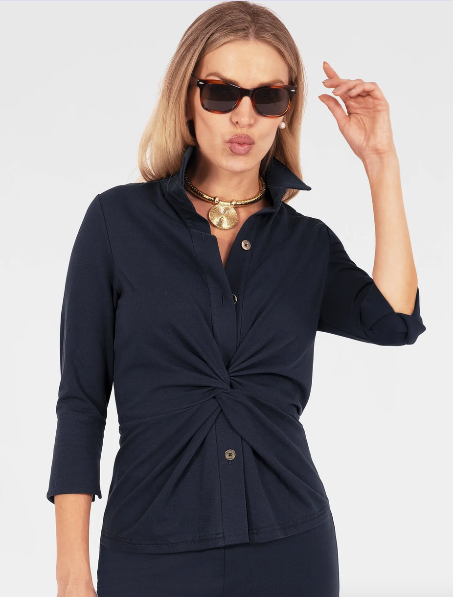 Gretchen Scott Weekender Twist & Shout Top