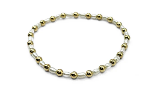 Erin Gray Montauk Gold & Pearl Bracelet