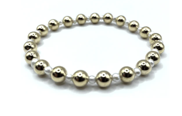Erin Gray Montauk Gold & Pearl Bracelet