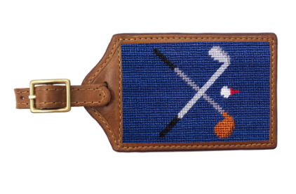 Smathers & Branson Needlepoint Luggage Tag