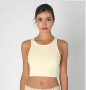 Nikibiki Chevron Highneck Crop Top