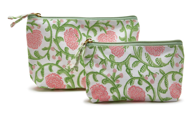 Block Print Multipurpose Pouch Set