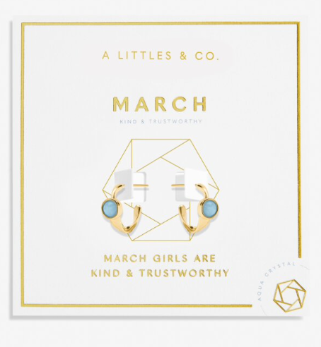 A Littles Birthstone Hoop Earrings