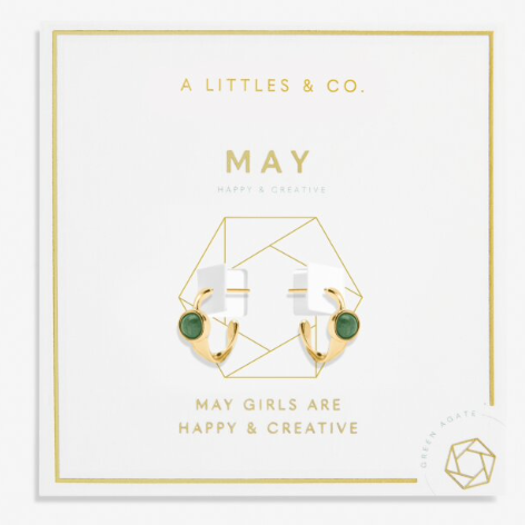 A Littles Birthstone Hoop Earrings