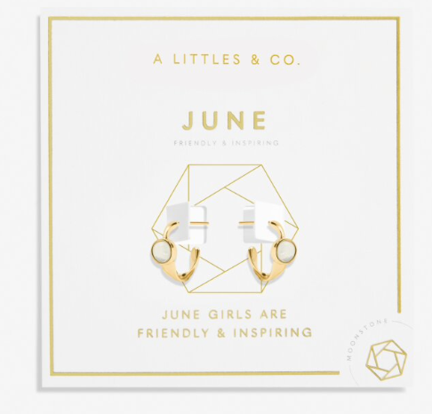 A Littles Birthstone Hoop Earrings