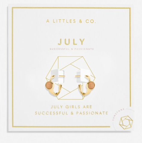 A Littles Birthstone Hoop Earrings