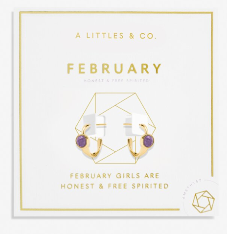 A Littles Birthstone Hoop Earrings