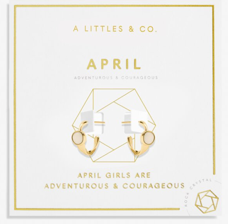 A Littles Birthstone Hoop Earrings