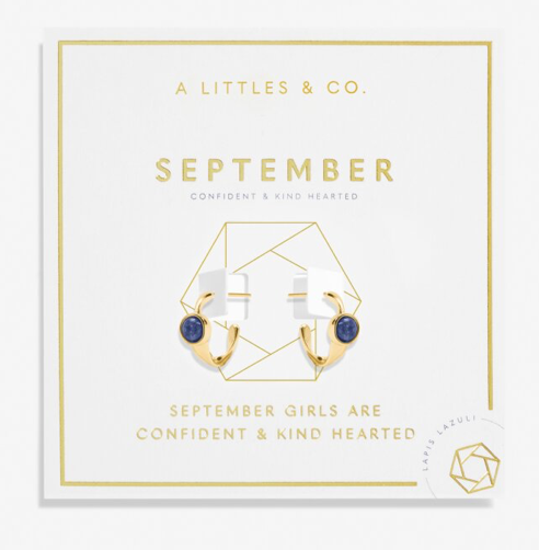 A Littles Birthstone Hoop Earrings