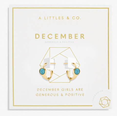 A Littles Birthstone Hoop Earrings