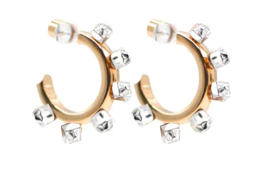 Smith & Co. Metal Huggie Hoops