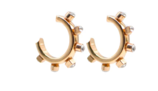 Smith & Co. Metal Huggie Hoops