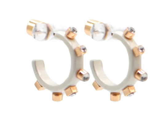 Smith & Co. Metal Huggie Hoops