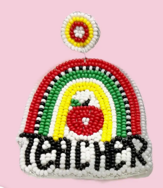 Camel Threads Beaded Earrings