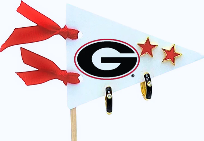 Color Shout Pennant Pair Earring Set