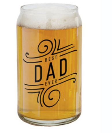 Santa Barbara Design Beer Can Glass