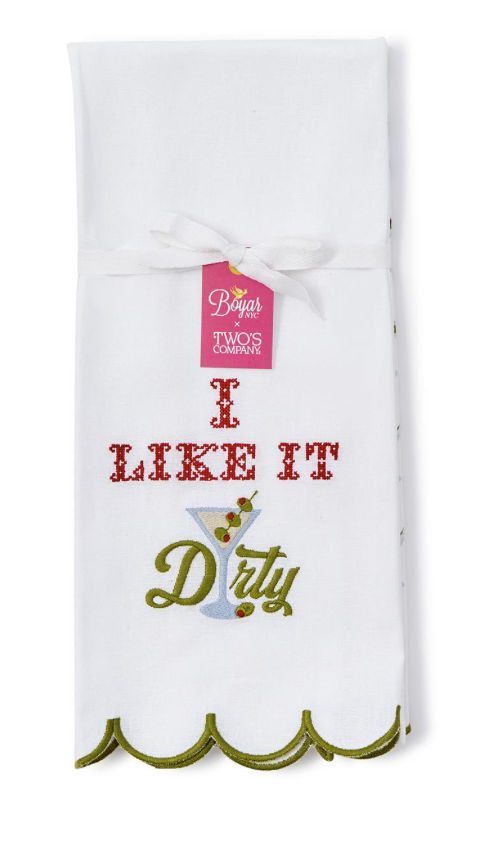 Two's Company Drinking Dish Towel