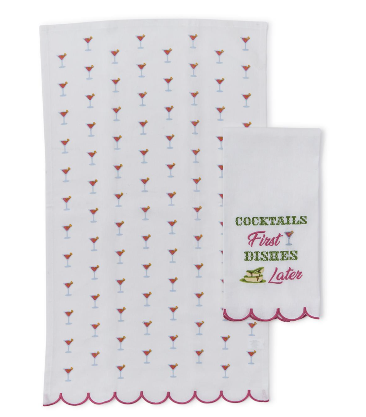 Two's Company Drinking Dish Towel