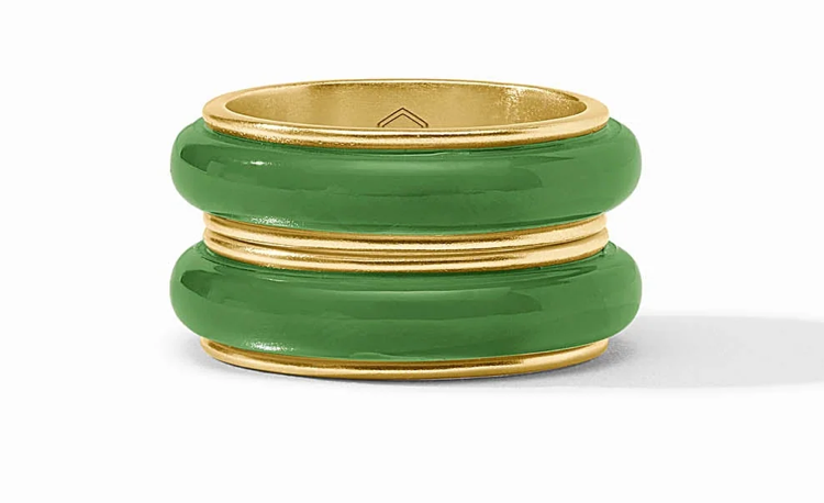 Julie Vos Carnaby Duet Gold & Acrylic Ring