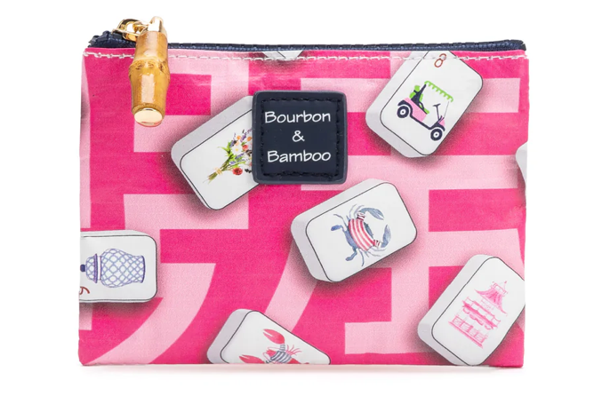 Bourbon & Bamboo Coin Zipper Purse