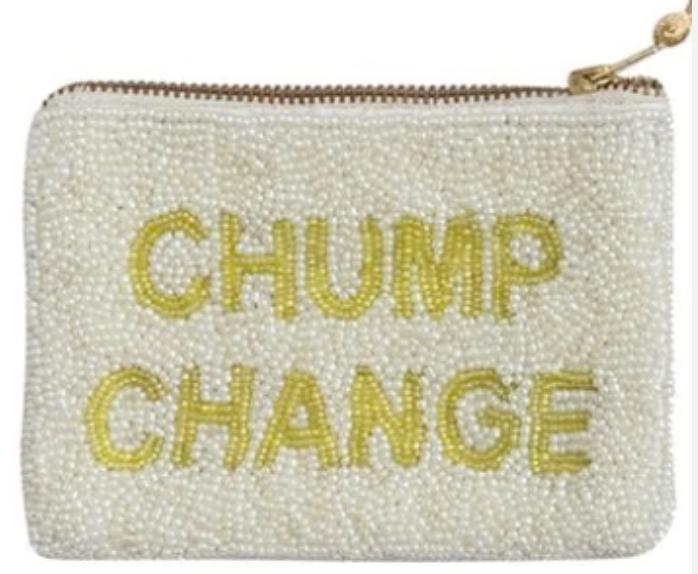 Hazel Mazel Beaded Zip Pouch