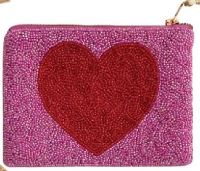 Hazel Mazel Beaded Zip Pouch