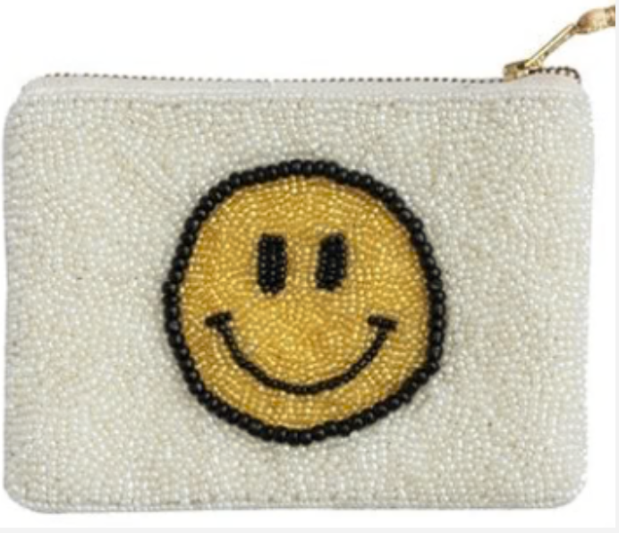 Hazel Mazel Beaded Zip Pouch