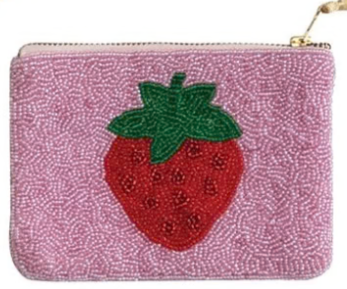 Hazel Mazel Beaded Zip Pouch