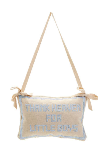 Two's Company Thank Heaven Pillow Door Hanger