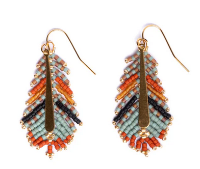 Mayana Gilded Feather Earrings