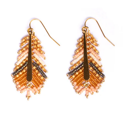 Mayana Gilded Feather Earrings