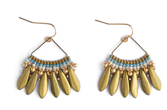Mayana Heirloom Fan Drop Earrings