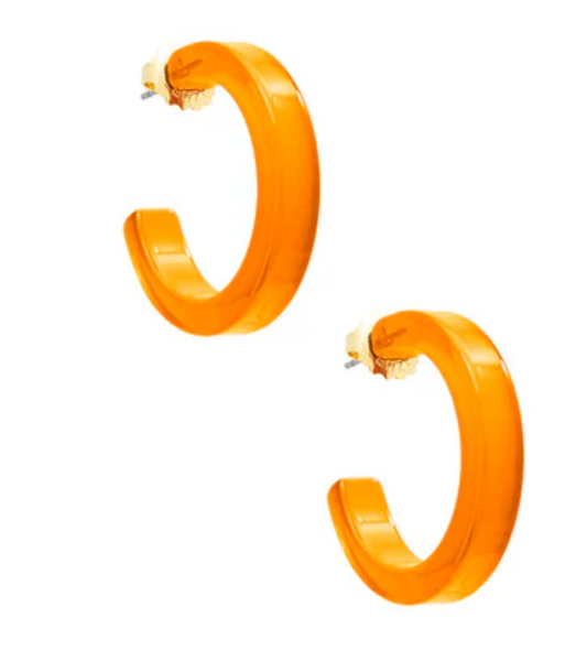 ZENZII Daphne Small Resin Hoop Earrings