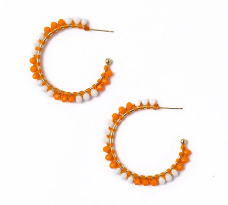 Ink+Alloy Game Day Crystal Bead Hoop