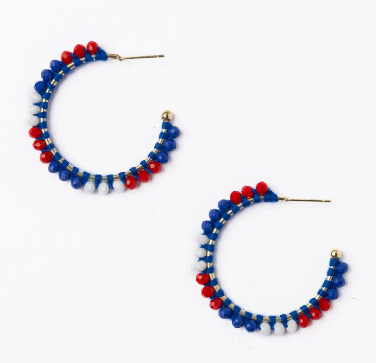 Ink+Alloy Game Day Crystal Bead Hoop