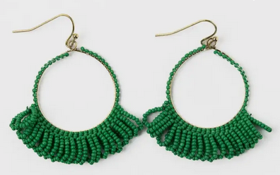 Ink+Alloy Kendra Hoop Bead Earrings